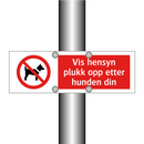 Vis hensyn plukk opp etter hunden din