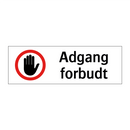Adgang forbudt