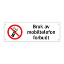 Bruk av mobiltelefon forbudt