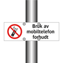 Bruk av mobiltelefon forbudt