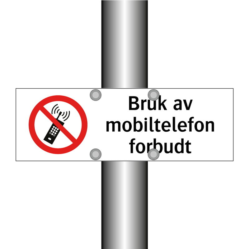 Bruk av mobiltelefon forbudt