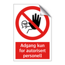 Adgang kun for autorisert personell