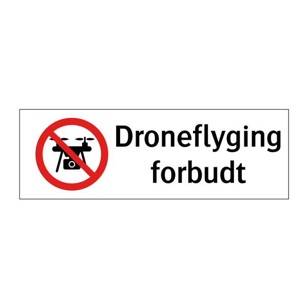 Droneflyging forbudt
