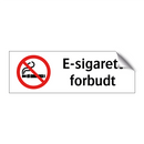 E-sigarett forbudt