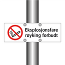Eksplosjonsfare røyking forbudt