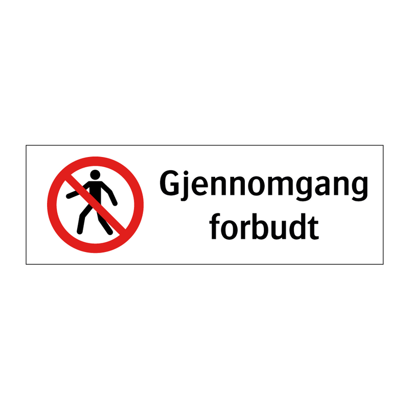 Gjennomgang forbudt & Gjennomgang forbudt & Gjennomgang forbudt & Gjennomgang forbudt