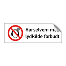 Hørselvern med lydkilde forbudt