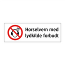 Hørselvern med lydkilde forbudt
