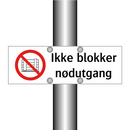 Ikke blokker nødutgang