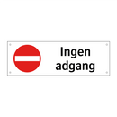 Ingen adgang