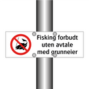 Fisking forbudt uten avtale med grunneier