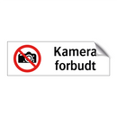 Kamera forbudt