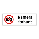 Kamera forbudt