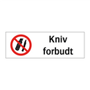 Kniv forbudt