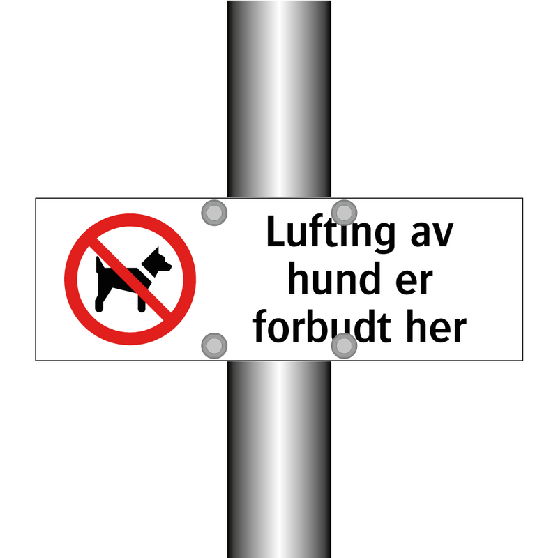 Lufting av hund er forbudt her & Lufting av hund er forbudt her & Lufting av hund er forbudt her