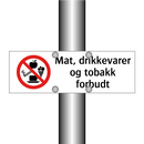 Mat drikkevarer og tobakk forbudt
