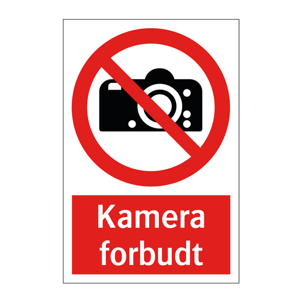 Kamera forbudt