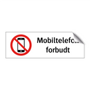 Mobiltelefon forbudt