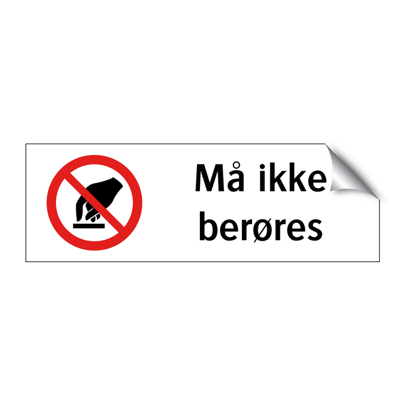 Må ikke berøres