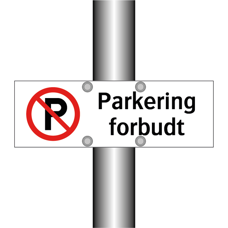Parkering forbudt (p-symbol) & Parkering forbudt (p-symbol) & Parkering forbudt (p-symbol)