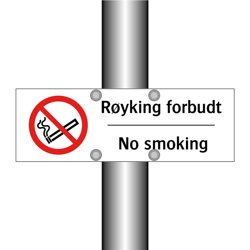 Røyking forbudt no smoking & Røyking forbudt no smoking & Røyking forbudt no smoking