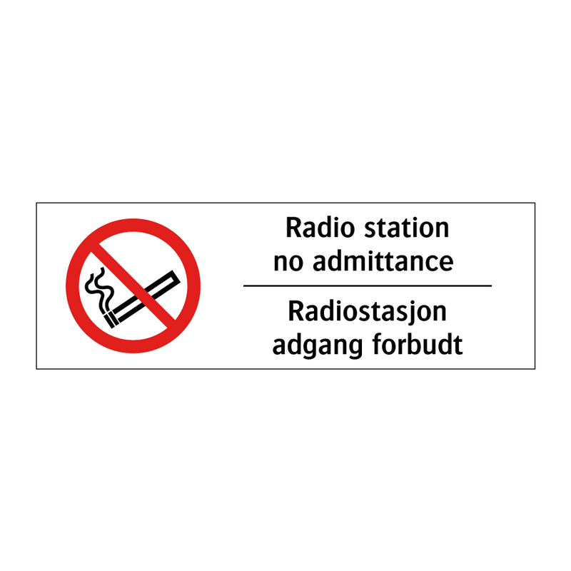 Røyking og bruk av åpen ild forbudt Smoking and open light prohibited