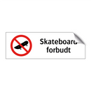 Skateboard forbudt