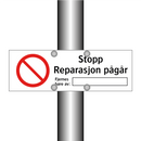Stopp reparasjon pågår fjernes bare av