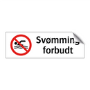 Svømming forbudt