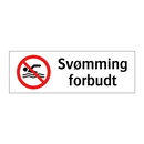 Svømming forbudt