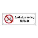 Sykkelparkering forbudt