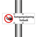 Tomgangskjøring forbudt