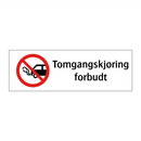 Tomgangskjøring forbudt