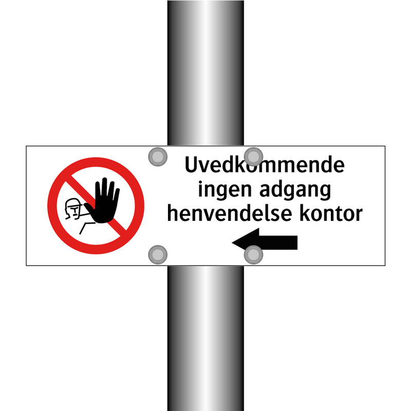 Uvedkommende ingen adgang henvendelse kontor - venstre