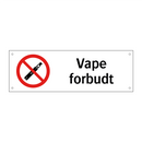Vape forbudt