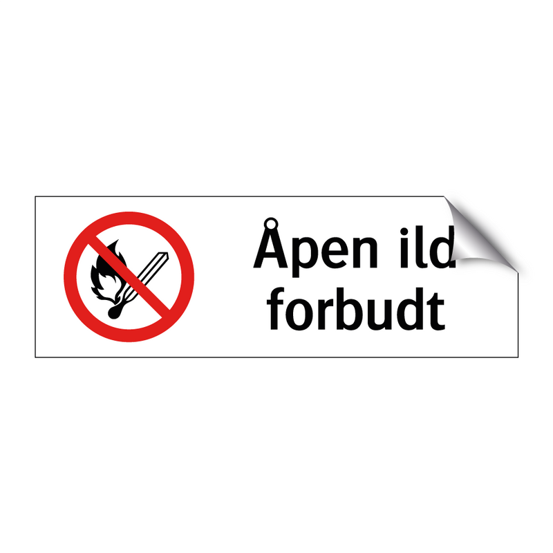 Åpen ild forbudt