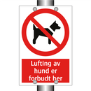 Lufting av hund er forbudt her