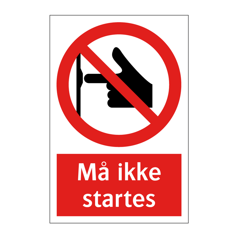 Må ikke startes & Må ikke startes & Må ikke startes & Må ikke startes & Må ikke startes