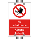 No admittance adgang forbudt