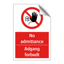 No admittance adgang forbudt