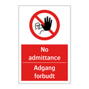 No admittance adgang forbudt