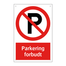 Parkering forbudt (p-symbol)