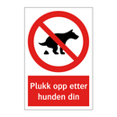 Plukk opp etter hunden din