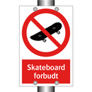 Skateboard forbudt