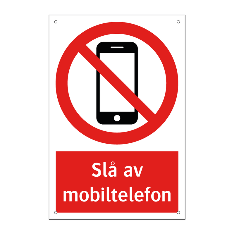 Slå av mobiltelefon & Slå av mobiltelefon & Slå av mobiltelefon & Slå av mobiltelefon