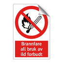 Brannfare all bruk av ild forbudt