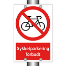 Sykkelparkering forbudt