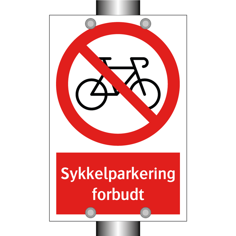 Sykkelparkering forbudt & Sykkelparkering forbudt & Sykkelparkering forbudt