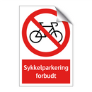 Sykkelparkering forbudt