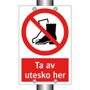 Ta av utesko her